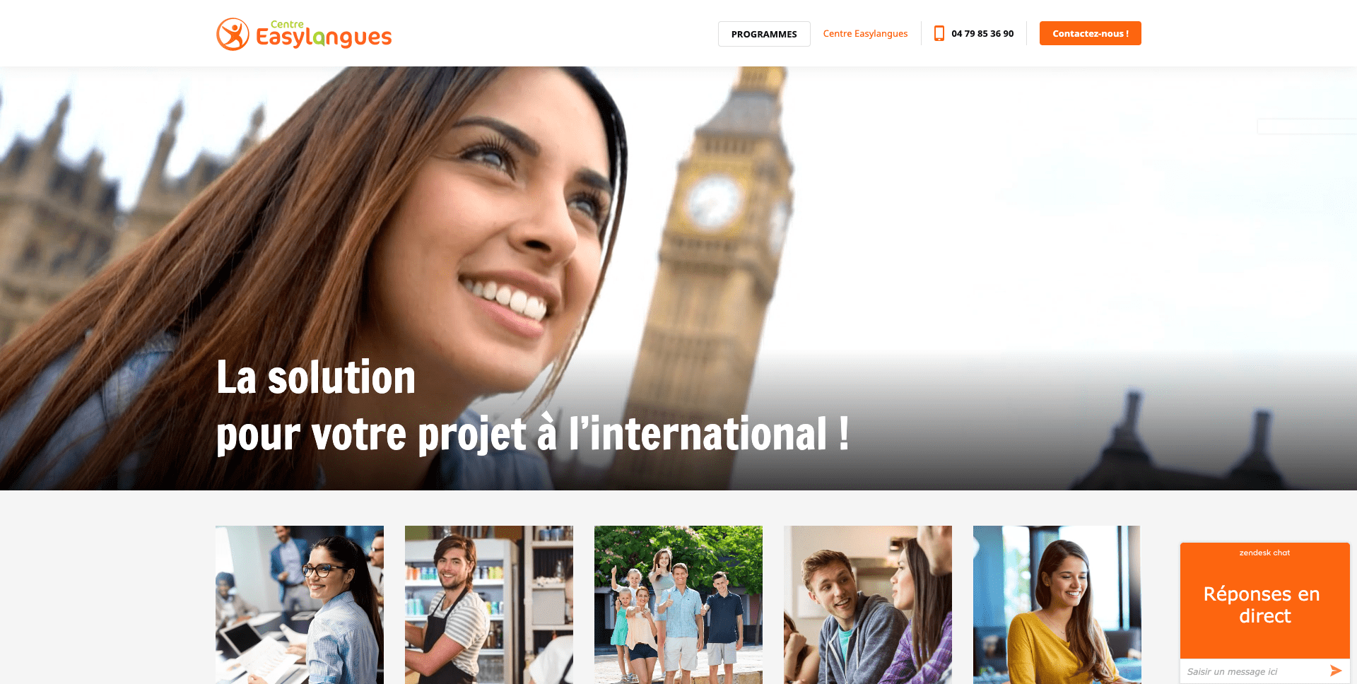 Site internet Easylangues la solution pour votre projet international en Savoie