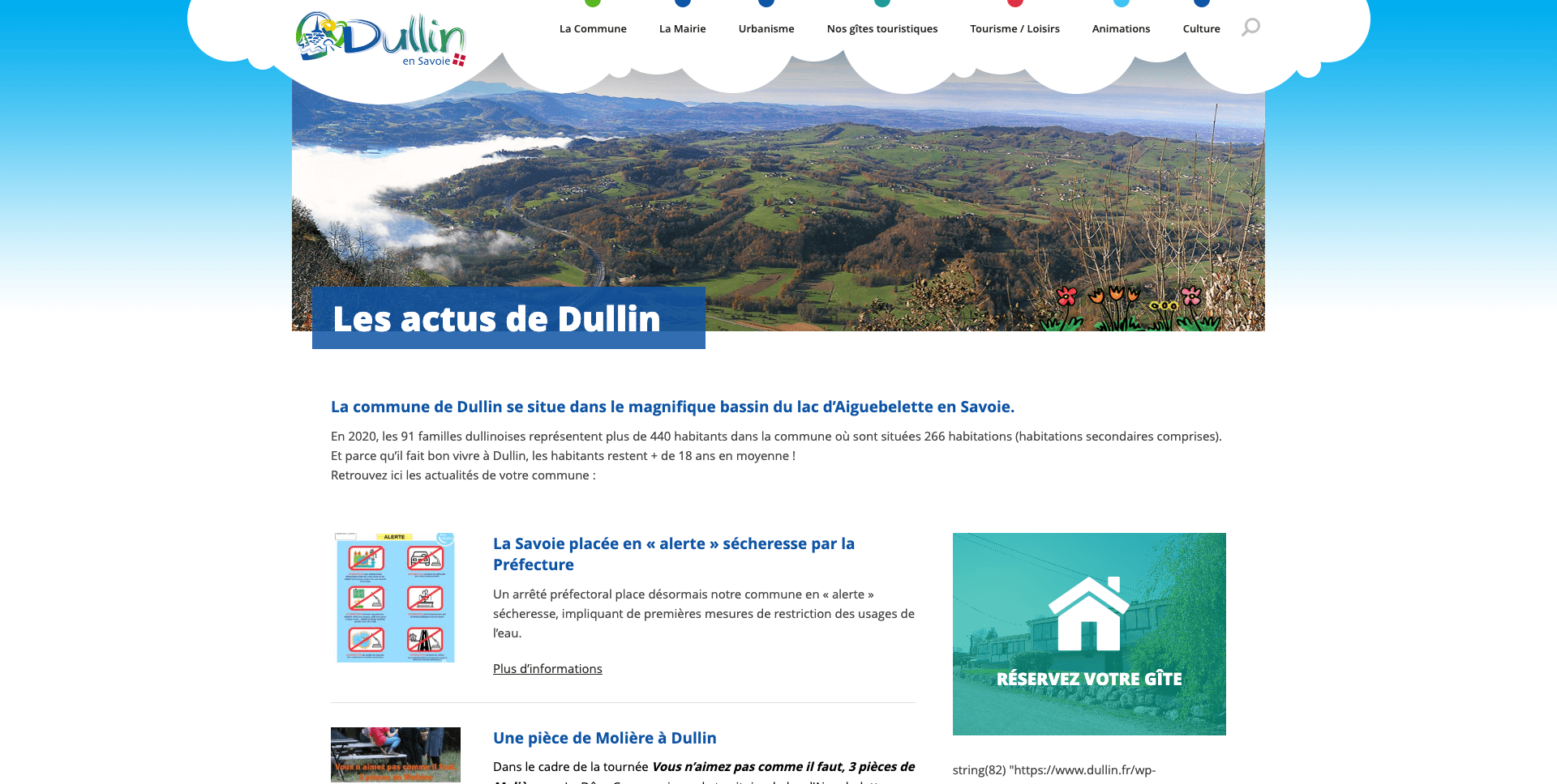 Site internet mairie de Dullin