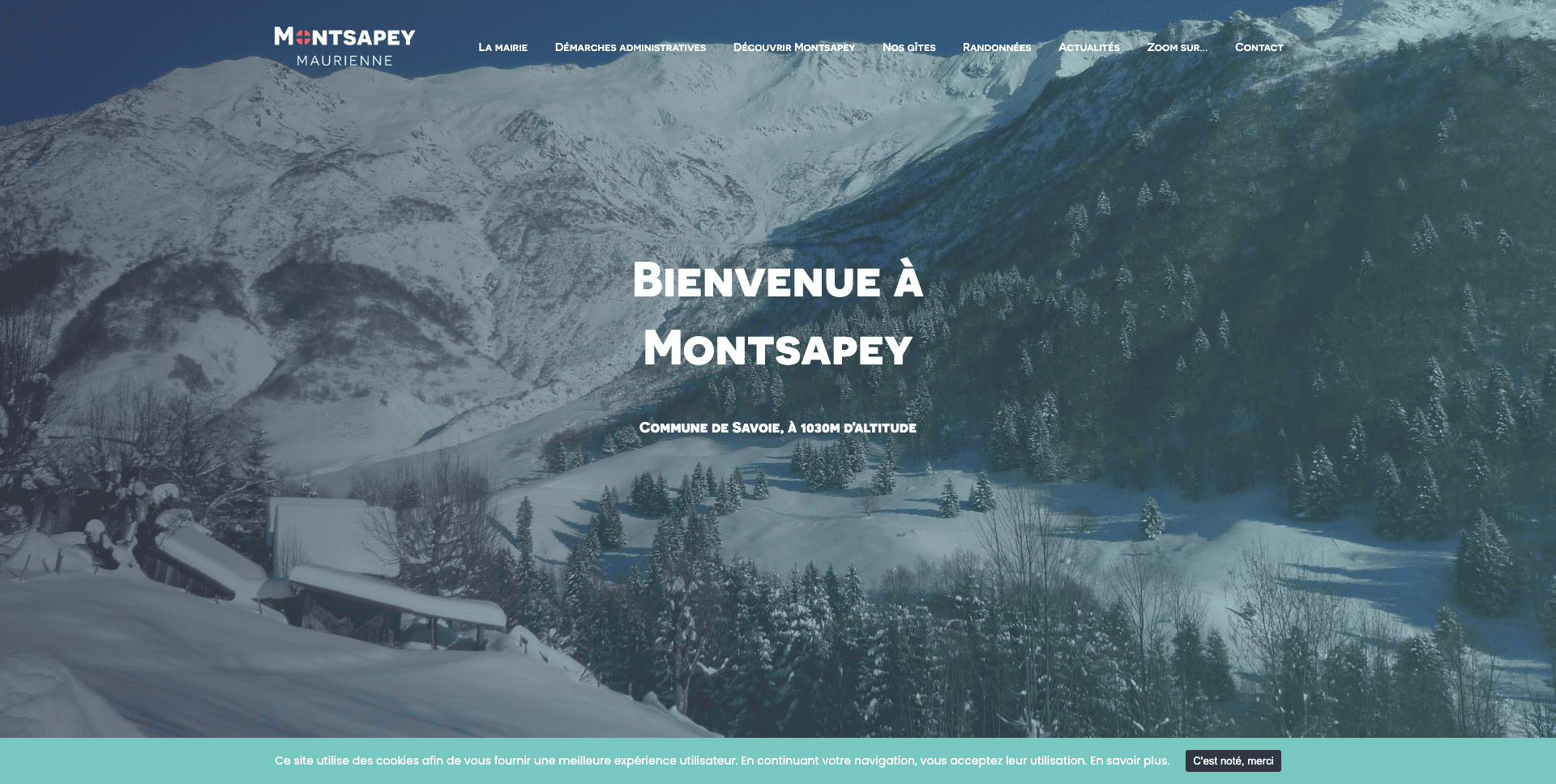 Création site internet de la mairie Montsapey en Savoie