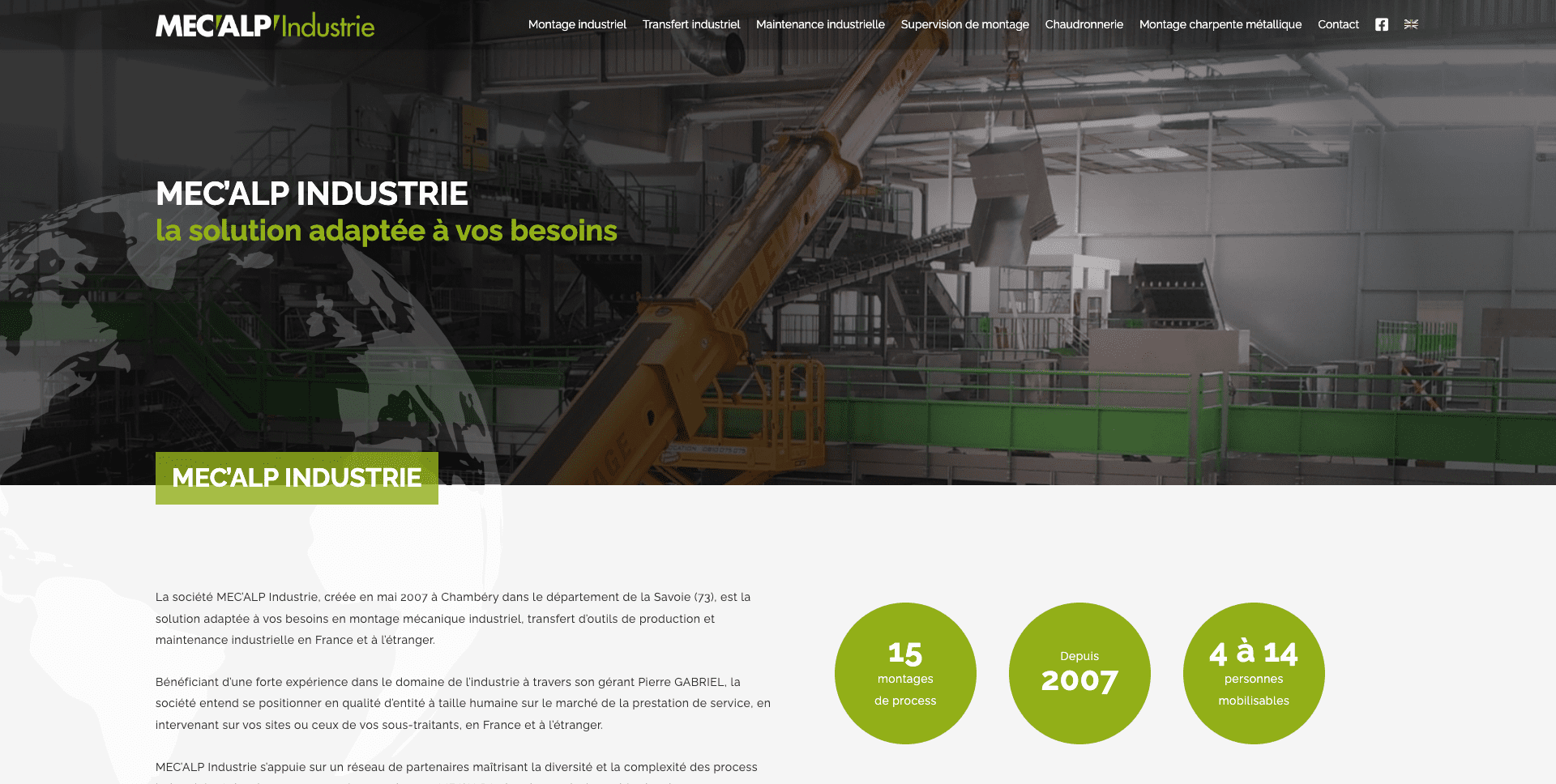 Création site internet montage mécanique à Chambéry