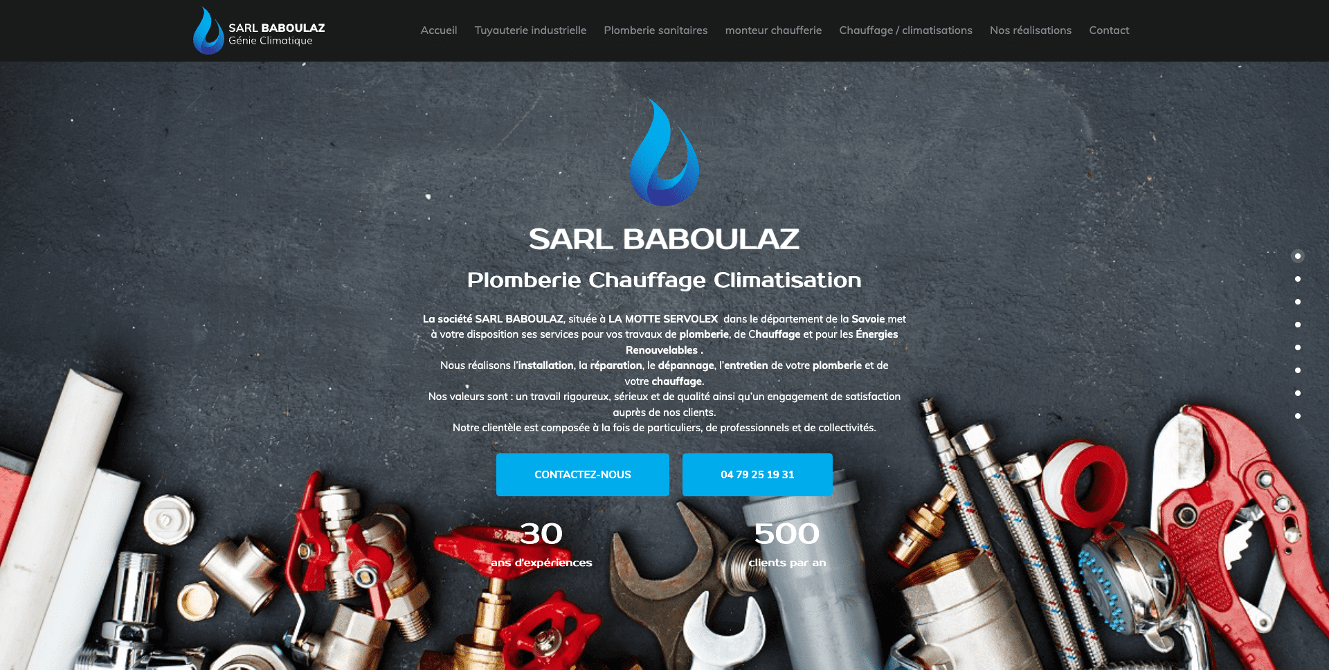 Création d'un site internet de plomberie à Chambéry