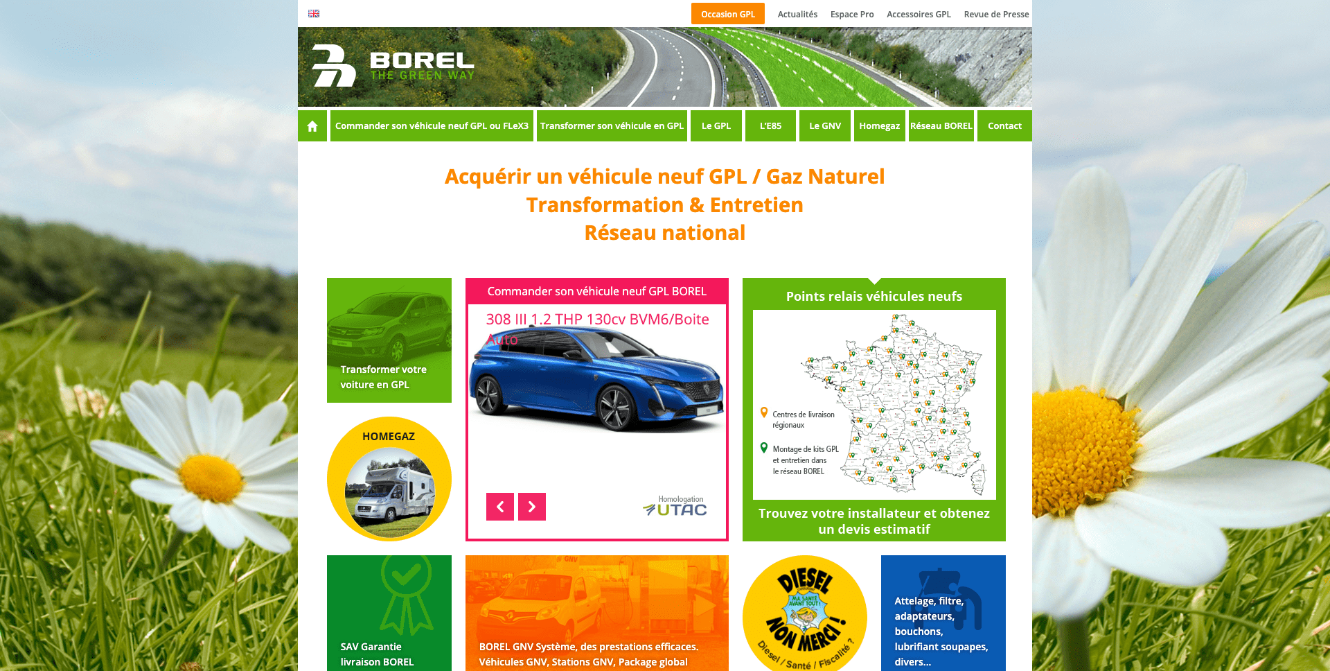 Site web Borel véhicule neuf Savoie