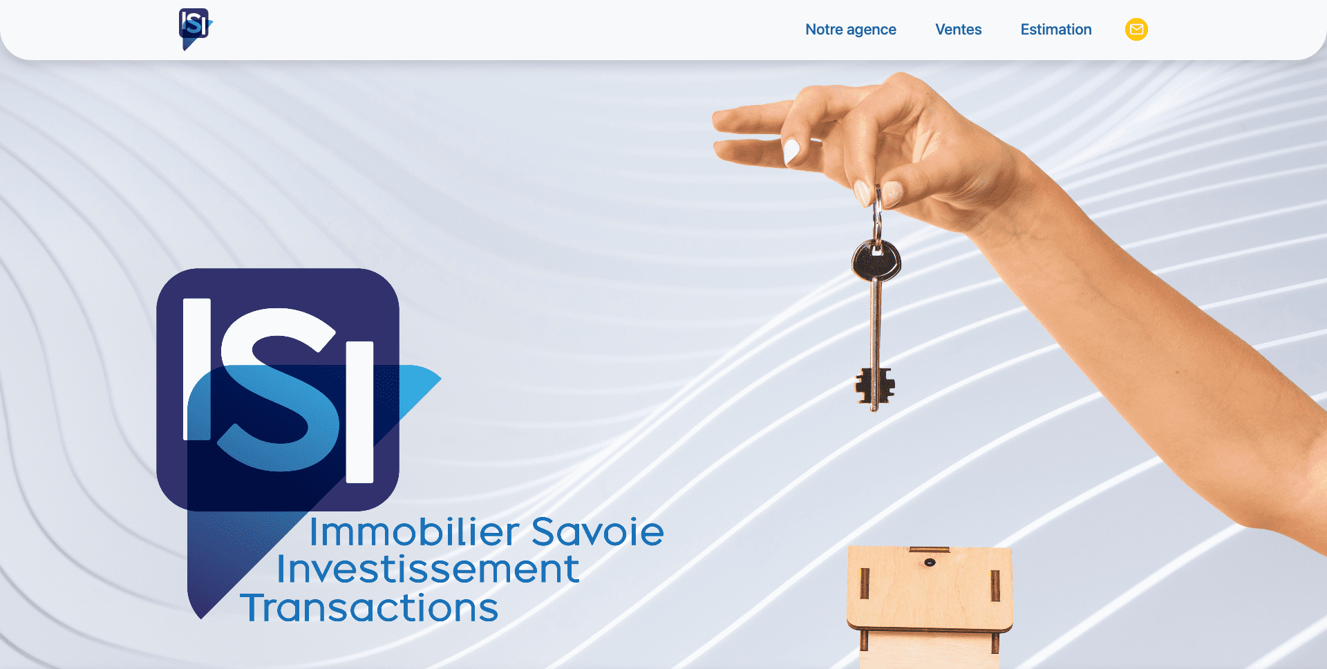 Site internet d'une agence immobilière à Chambéry