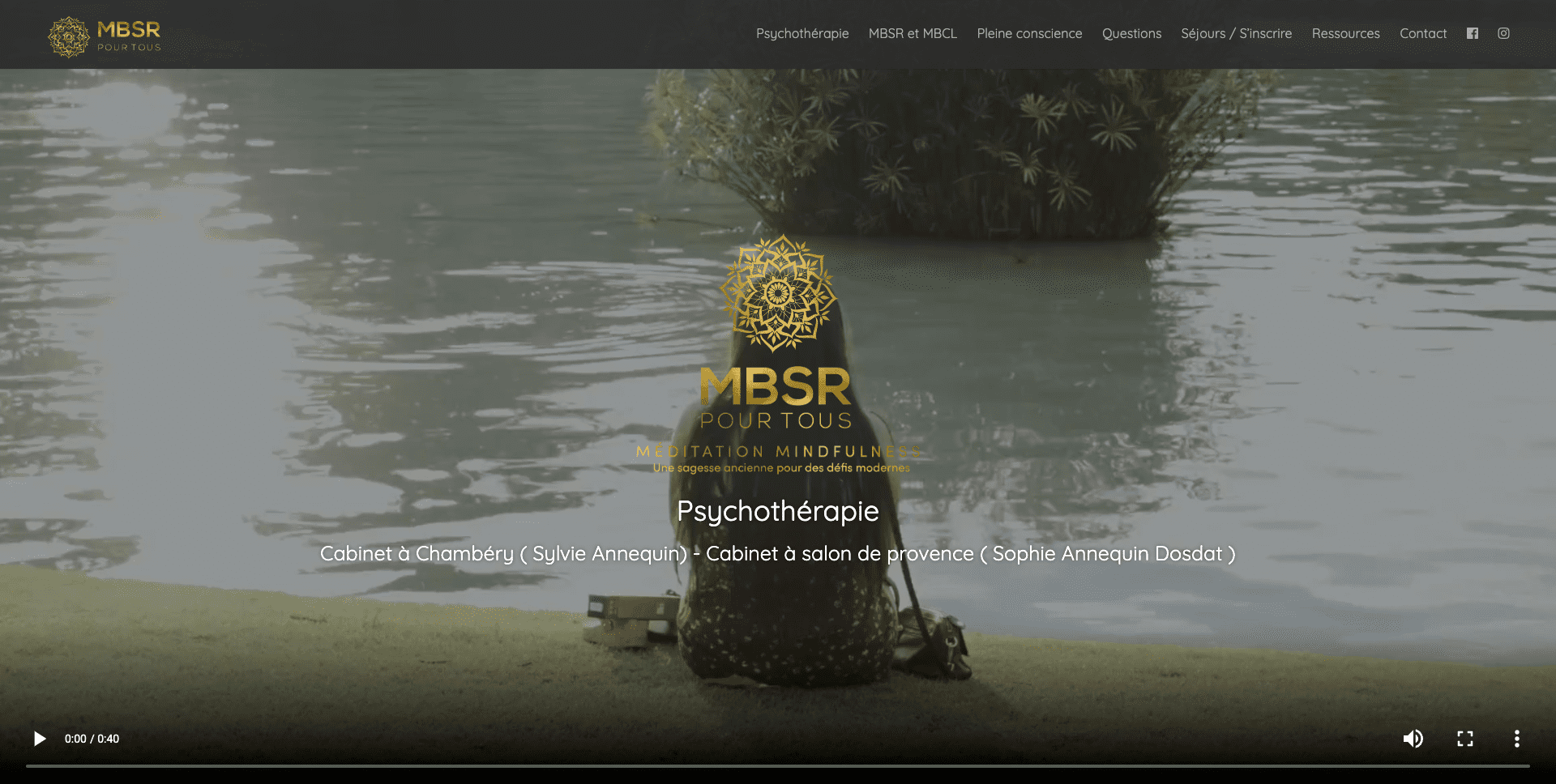 Création d'un site internet de méditation à Chambéry