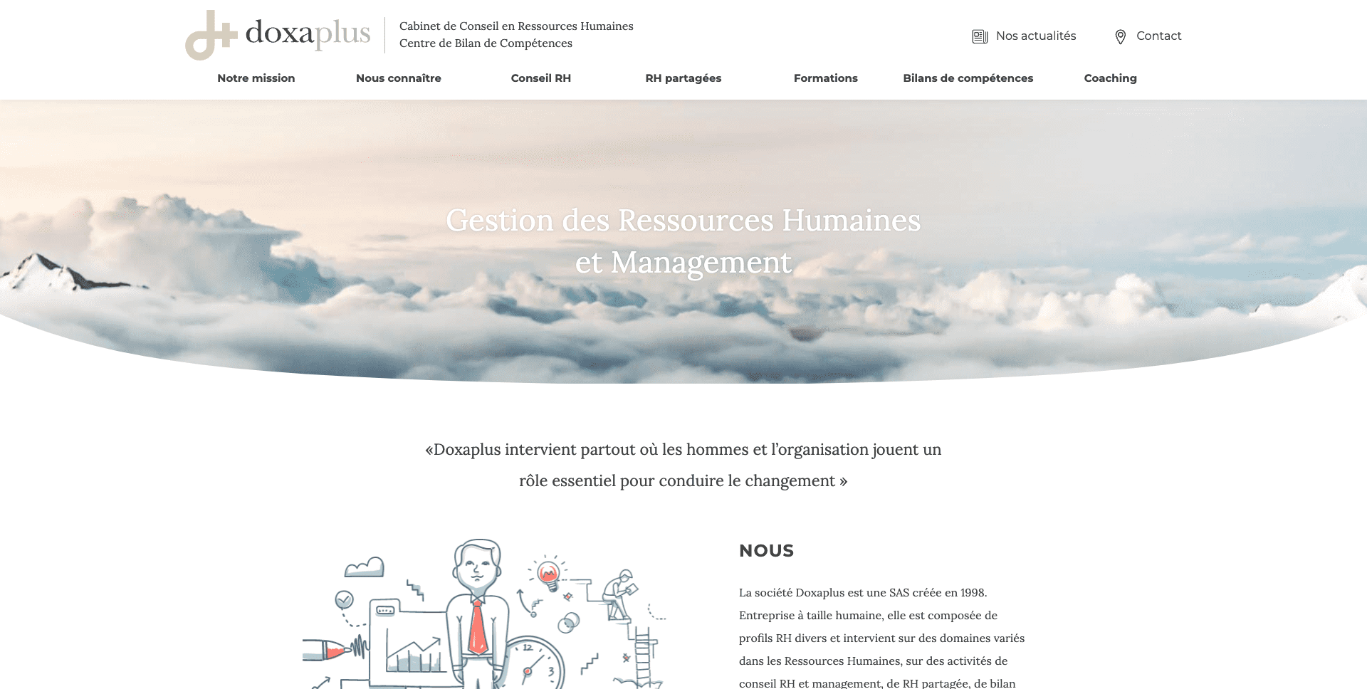 Site Gestion des ressources humaines Savoie