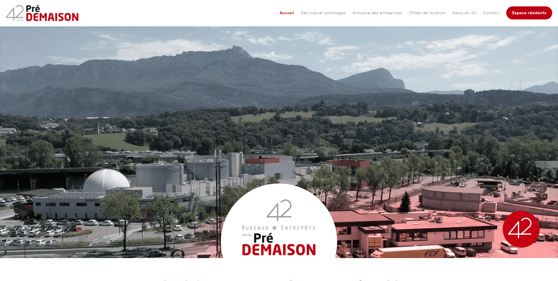 Création site internet location de bureaux et entrepôts à Chambéry