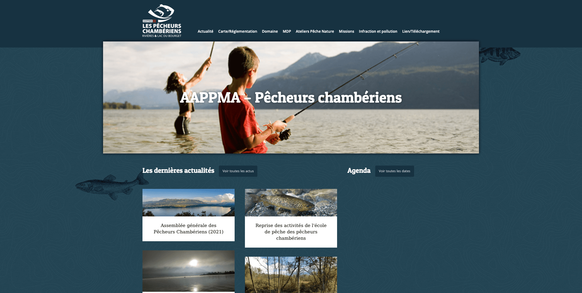 Site de pêcheurs à Chambéry