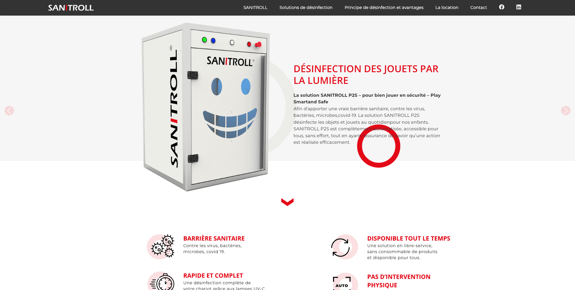 Création d'un site internet de désinfection à Chambéry