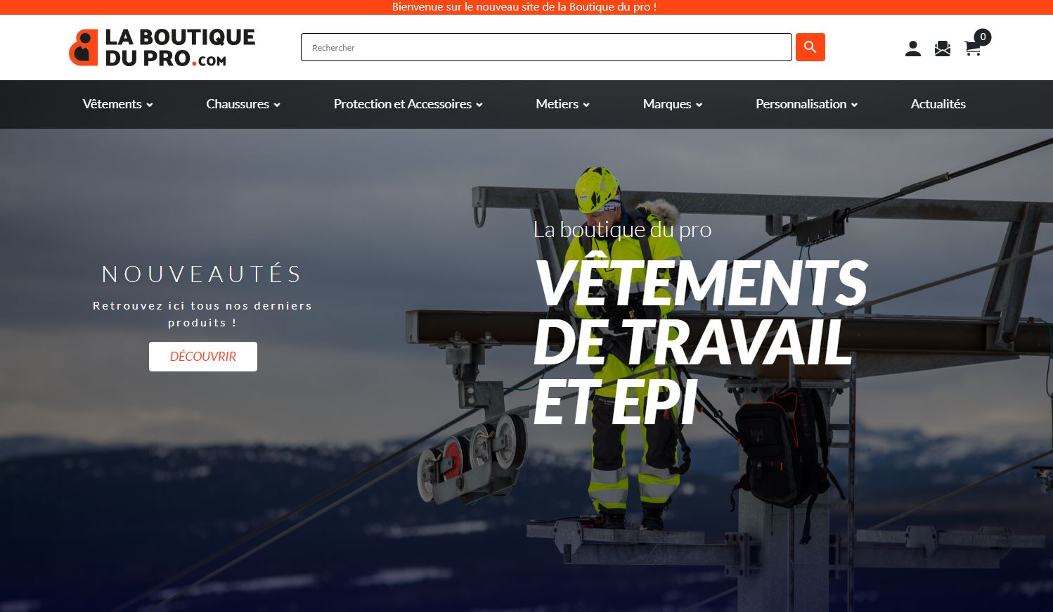 Site e-commerce La Boutique du Pro