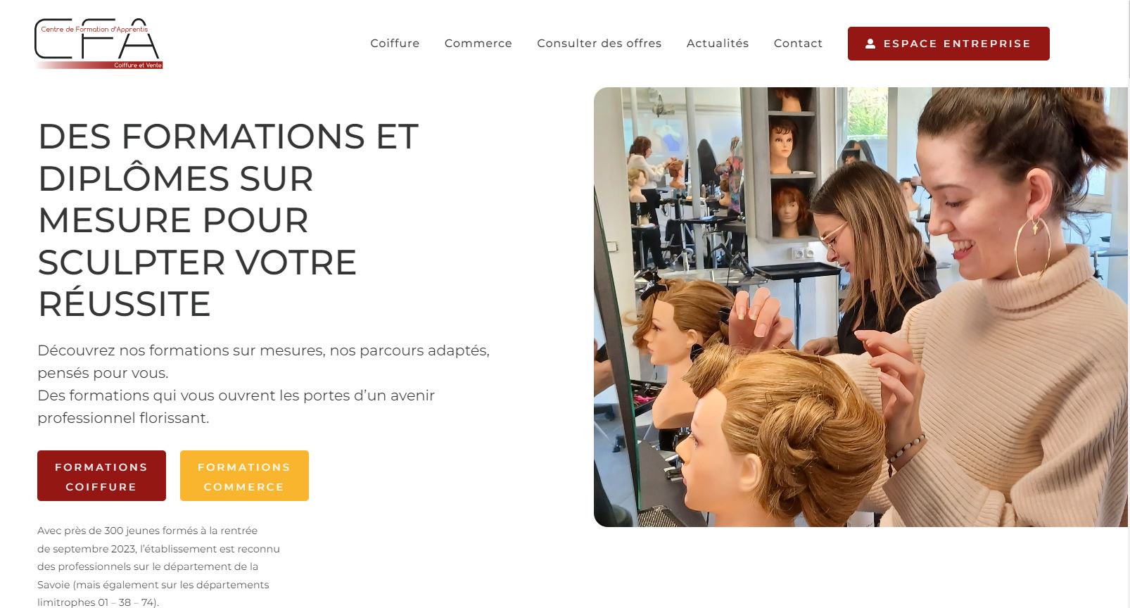 Création site internet CFA