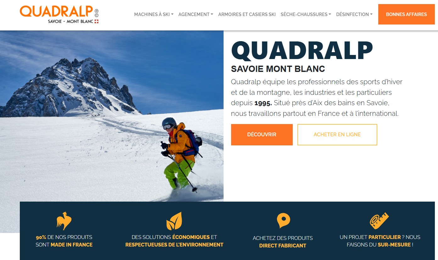 Site internet Quadralp