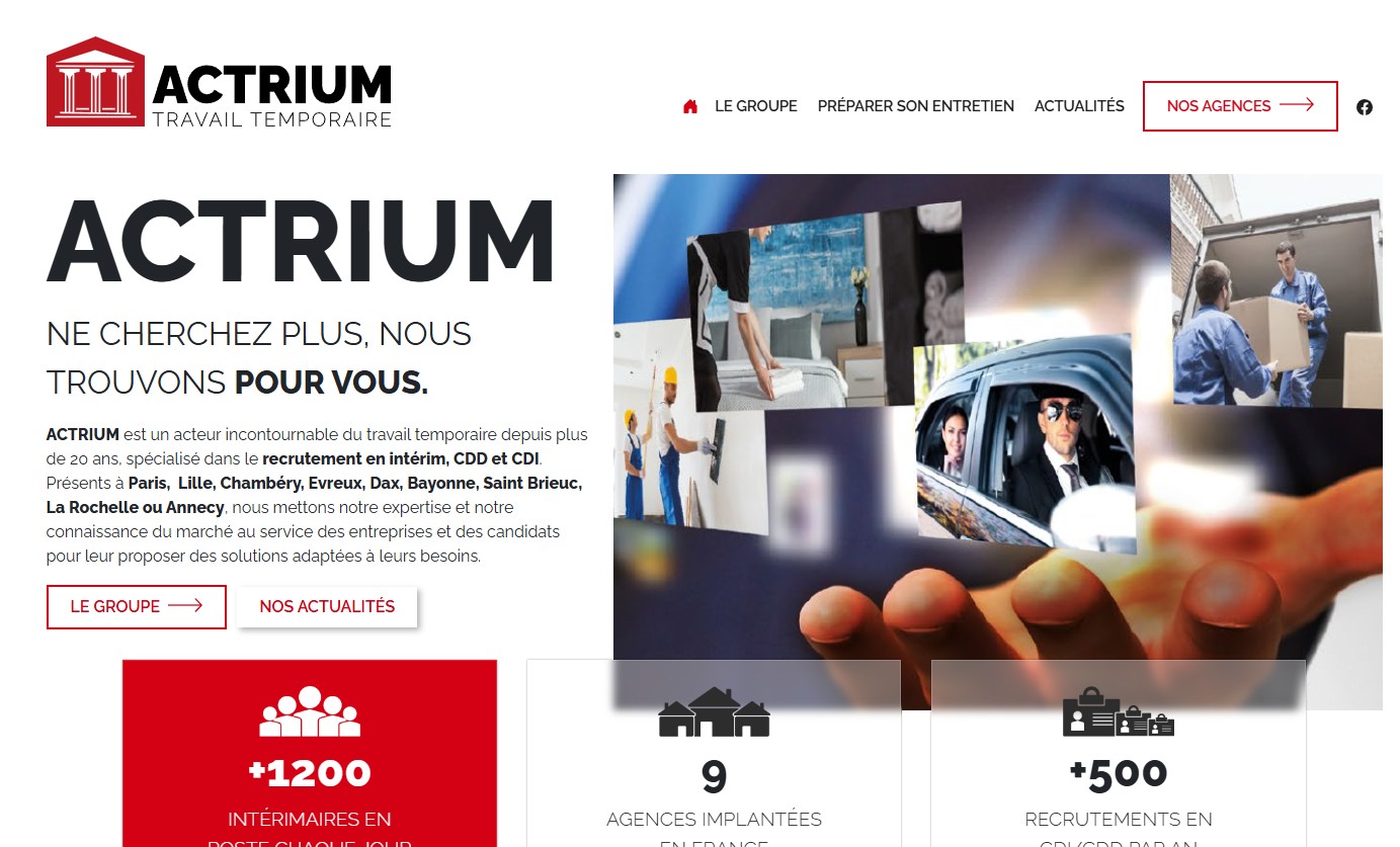 Site internet Actrium TT